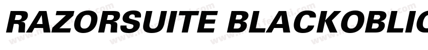 RAZORSUITE BLACKOBLIQUE字体转换